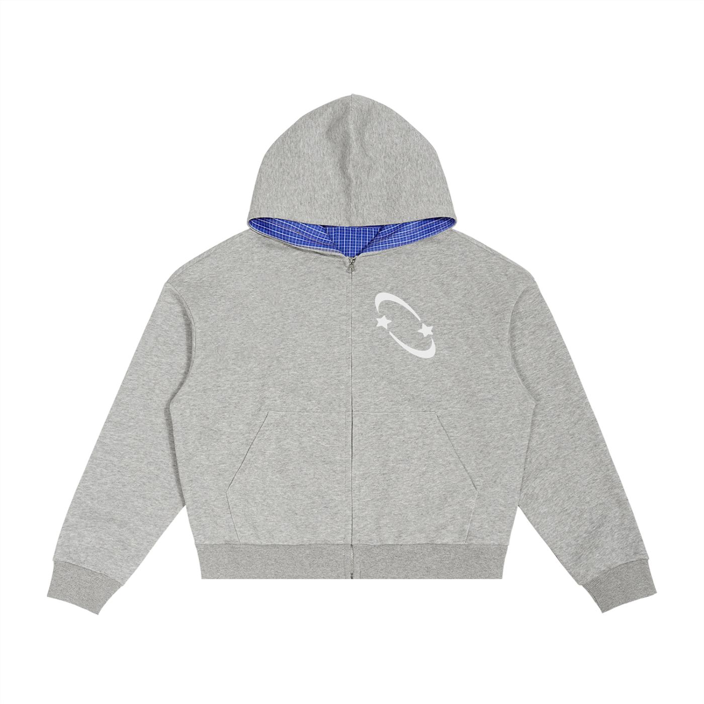 XTYA LYFE BOXY ZIP UP HOODIE/CRAZY STARS