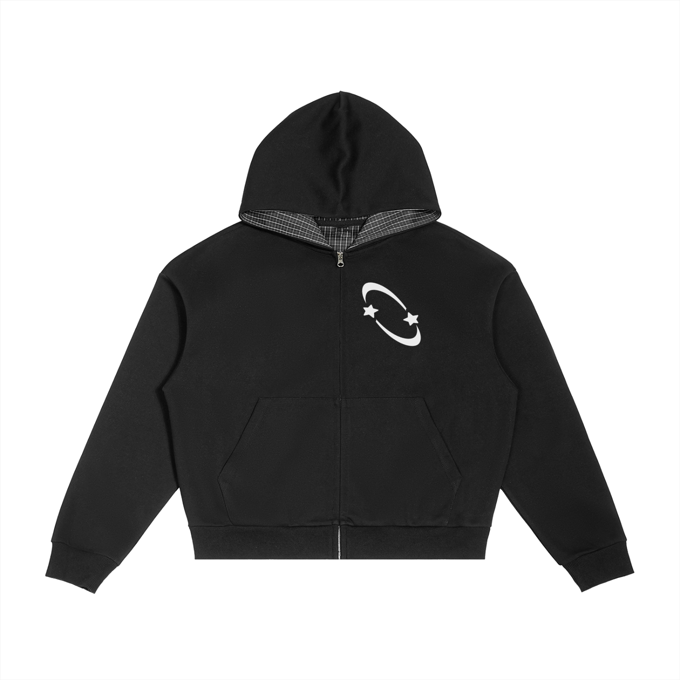 XTYA LYFE BOXY ZIP UP HOODIE/CRAZY STARS