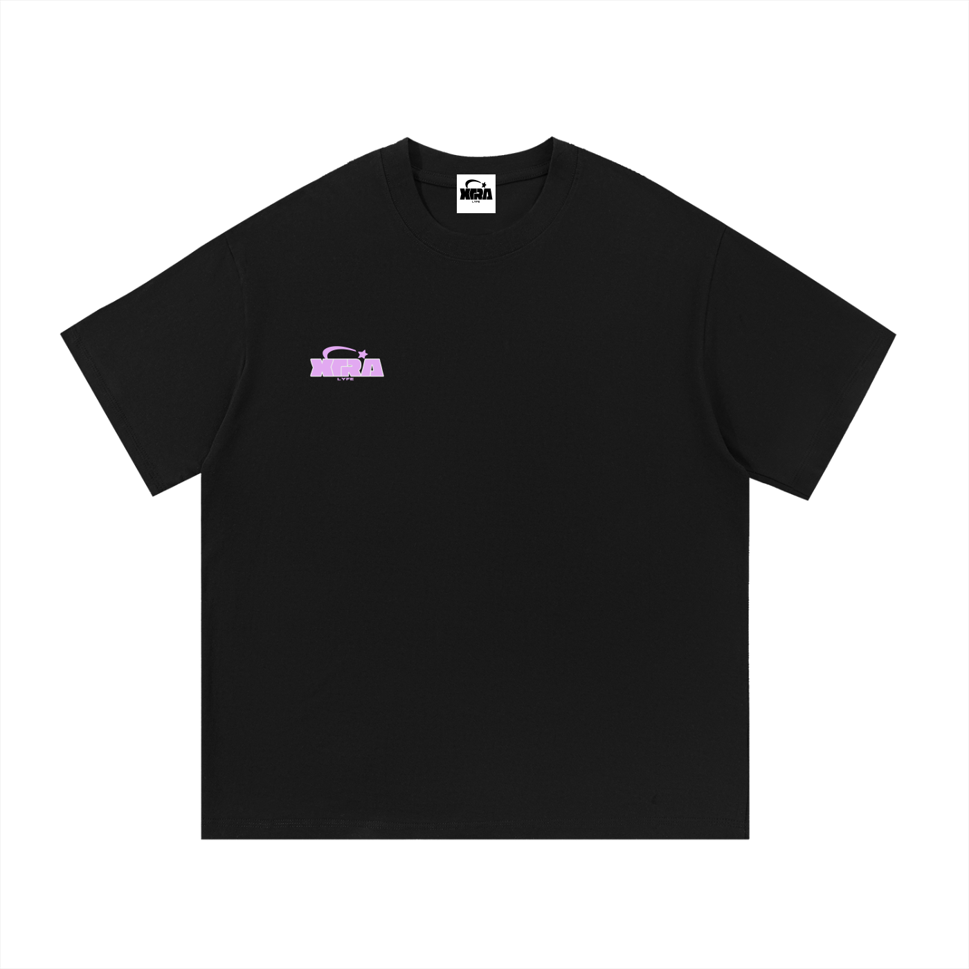 XTRA LYFE TEE/ BLACK AND PINK